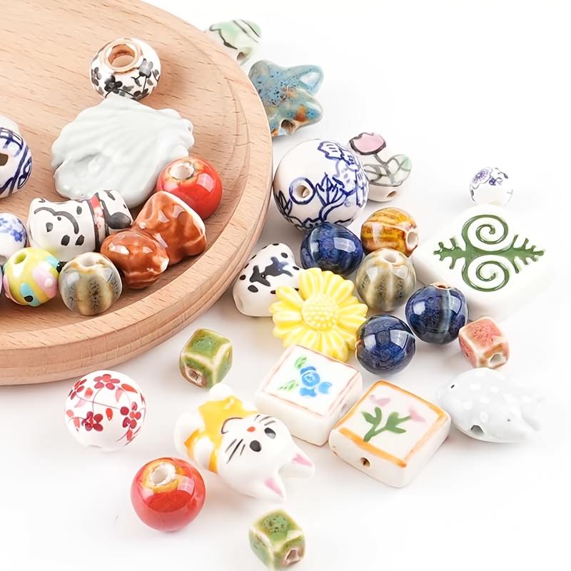 Random-shaped Ceramic Bead Assortments, DIY Crafting